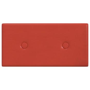 Wandkopfteilen 12 Stk. Rot Kunstleder