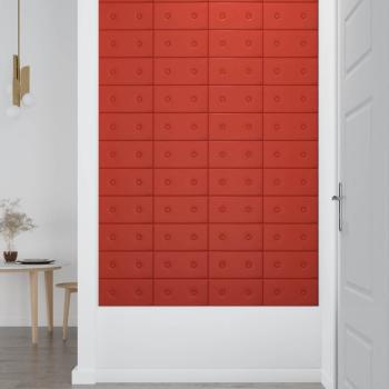 Wandkopfteilen 12 Stk. Rot Kunstleder