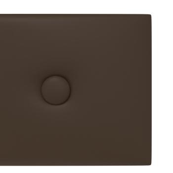 Wandkopfteilen 12 Stk. Braun Kunstleder