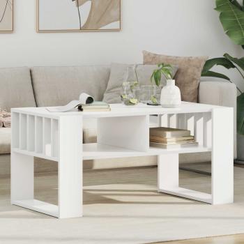 ARDEBO.de - Couchtisch Weiß 92 x 49,5 x 45 cm Holzwerkstoff
