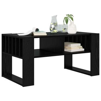 Couchtisch Schwarz Eichen-Optik 92 x 49,5 x 45 cm Holzwerkstoff