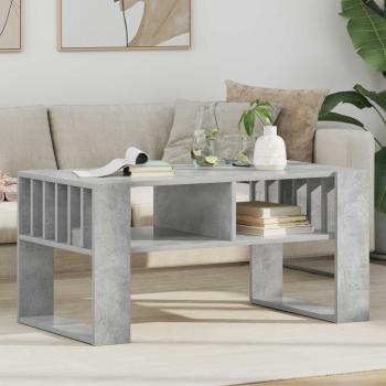 ARDEBO.de - Couchtisch Beton Grau 92 x 49,5 x 45 cm Holzwerkstoff