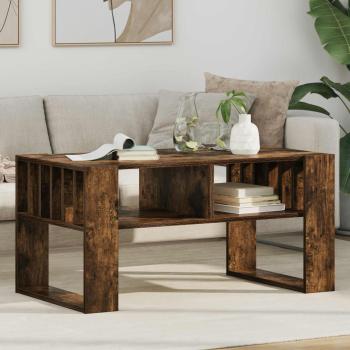 ARDEBO.de - Couchtisch Geräucherte Eiche 92 x 49,5 x 45 cm Holzwerkstoff