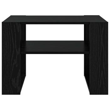 Couchtisch Schwarz Eichen-Optik 66 x 49,5 x 45 cm Holzwerkstoff