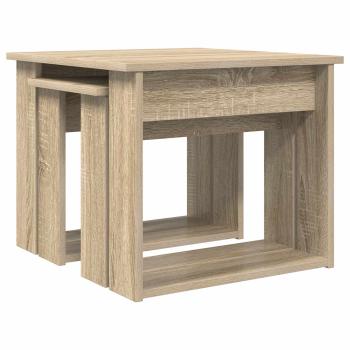 Kaffeetisch Set 2 stk. Sonoma-Eiche 50 x 52 x 42 cm