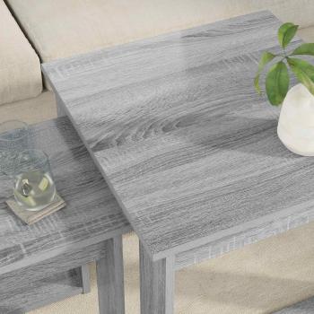 Kaffeetisch Set 2 stk. Graues Sonoma 50 x 52 x 42 cm