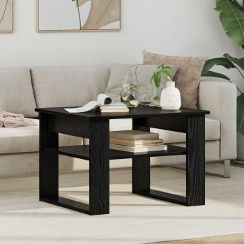 ARDEBO.de - Couchtisch Schwarz Eichen-Optik 64 x 54 x 44 cm Holzwerkstoff