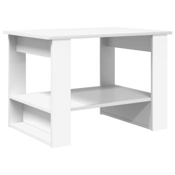 Couchtisch Weiß 72 x 50 x 50 cm Holzwerkstoff