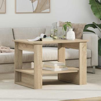 ARDEBO.de - Couchtisch Sonoma-Eiche 72 x 50 x 50 cm Holzwerkstoff