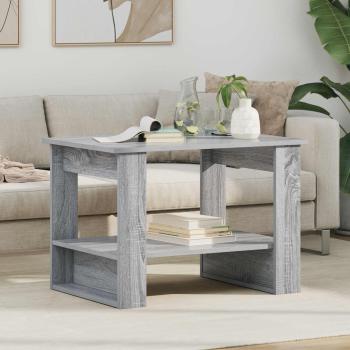 ARDEBO.de - Couchtisch Sonoma-Grau 72 x 50 x 50 cm Holzwerkstoff