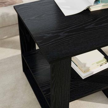 Couchtisch Schwarz Eichen-Optik 51 x 50 x 50 cm Holzwerkstoff