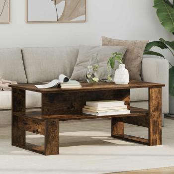 ARDEBO.de - Couchtisch Räuchereiche 90 x 50 x 40 cm Holzwerkstoff