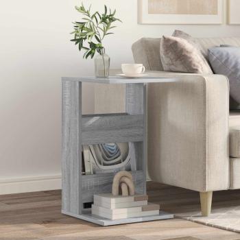 ARDEBO.de - Beistelltisch Sonoma-Grau 40 x 35 x 60,5 cm Holzwerkstoff