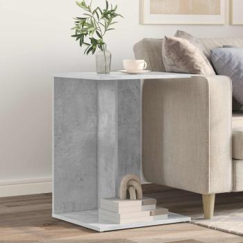 ARDEBO.de - Beistelltisch Betongrau 45 x 40 x 62,5 cm Holzwerkstoff