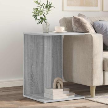 ARDEBO.de - Beistelltisch Sonoma-Grau 45 x 40 x 62,5 cm Holzwerkstoff