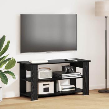 ARDEBO.de - TV-Ständer Schwarz Eichen-Optik 100 x 40 x 50 cm