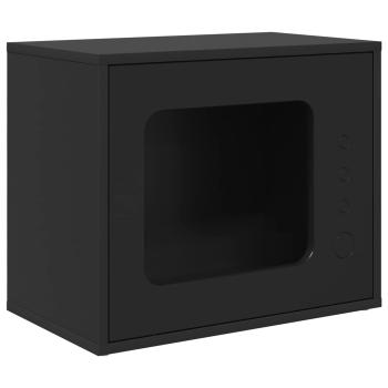 Katzenhaus Schwarz 51 x 30 x 42,5 cm Holzwerkstoff