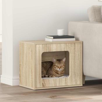 ARDEBO.de - Katzenhaus Sonoma 51 x 30 x 42,5 cm Holzwerkstoff