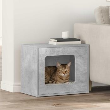 ARDEBO.de - Katzenhaus Beton 51 x 30 x 42,5 cm Holzwerkstoff