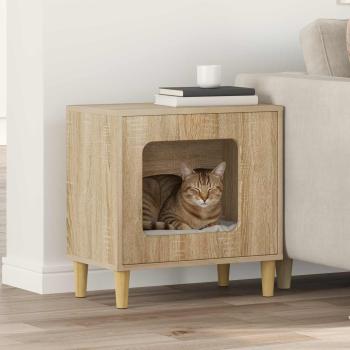 ARDEBO.de - Katzenhaus Sonoma 51 x 30 x 52 cm Holzwerkstoff