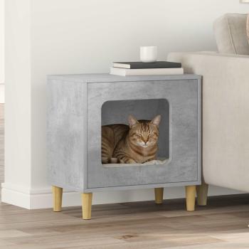 ARDEBO.de - Katzenhaus Beton 51 x 30 x 52 cm Holzwerkstoff
