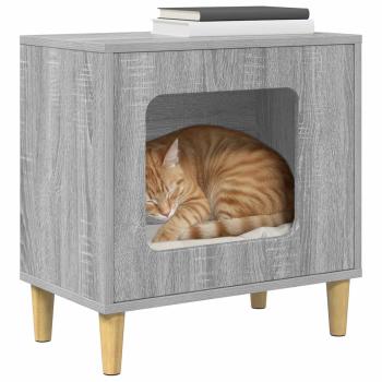 Katzenhaus Sonoma-Grau 51 x 30 x 52 cm Holzwerkstoff