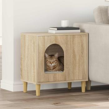 ARDEBO.de - Katzenhaus Sonoma 51 x 30 x 52 cm Holzwerkstoff