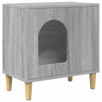 Katzenhaus Sonoma-Grau 51 x 30 x 52 cm Holzwerkstoff