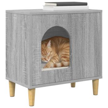 Katzenhaus Sonoma-Grau 51 x 30 x 52 cm Holzwerkstoff