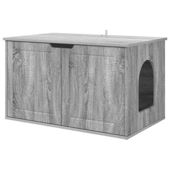 Katzenhaus Sonoma-Grau 85 x 55 x 50,5 cm Holzwerkstoff
