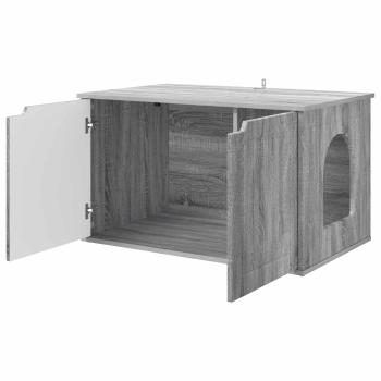 Katzenhaus Sonoma-Grau 85 x 55 x 50,5 cm Holzwerkstoff