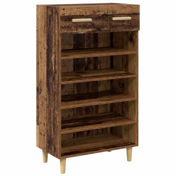 Schuhschrank 60 x 35 x 105 cm Holzwerkstoff Altholz