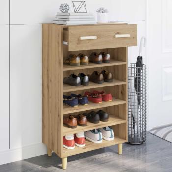 Schuhschrank 60 x 35 x 105 cm Holzwerkstoff Artisan-Eiche