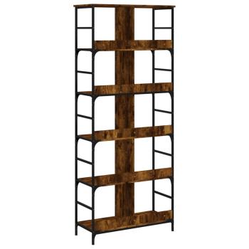 B?cherregal R?uchereiche 78,5x33x188,5 cm Holzwerkstoff