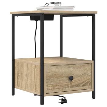 Nachttisch 2 stk. Sonoma-Eiche 42 x 41 x 56 cm Holzwerkstoff