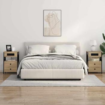 Nachttisch 2 stk. Sonoma-Eiche 40 x 31 x 60 cm Holzwerkstoff