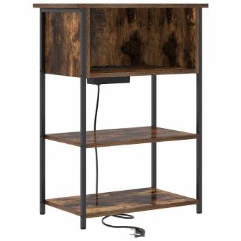 Nachttisch Geräucherte Eiche 55 x 31 x 76 cm Holzwerkstoff