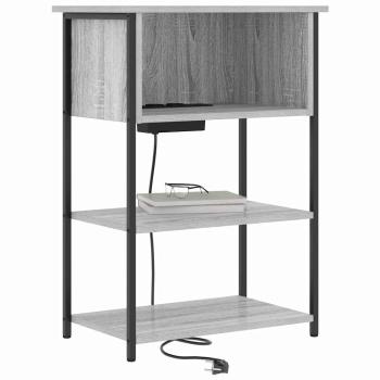 Nachttisch Graues Sonoma 55 x 31 x 76 cm Holzwerkstoff