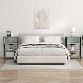 Nachttisch Graues Sonoma 55 x 31 x 76 cm Holzwerkstoff