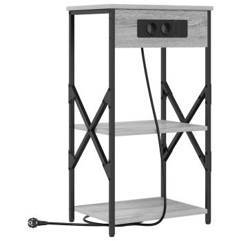 Nachttisch Graues Sonoma 41 x 31 x 76 cm Holzwerkstoff