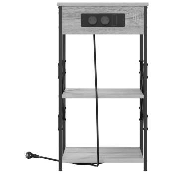 Nachttisch Graues Sonoma 41 x 31 x 76 cm Holzwerkstoff