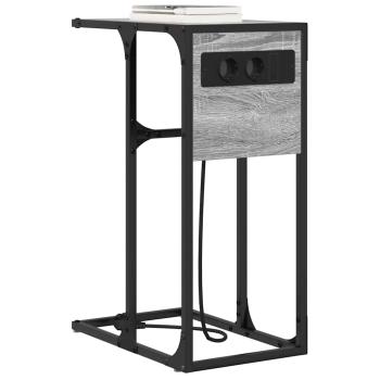 Nachttisch Sonoma-Grau 41,5 x 26 x 60,5 cm Holzwerkstoff