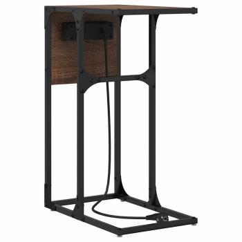 Nachttisch Braun Eichen-Optik 41,5 x 26 x 60,5 cm Holzwerkstoff