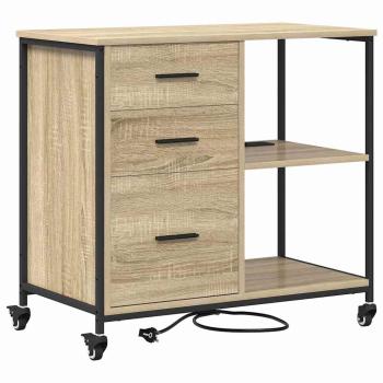 Schrank mit Ladestation 76 x 41 x 72 cm Holzwerkstoff