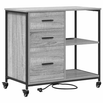 Schrank mit Ladestation 76 x 41 x 72 cm Holzwerkstoff