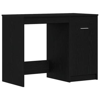 Schreibtisch Schwarz Eichen-Optik 100 x 50 x 76 cm