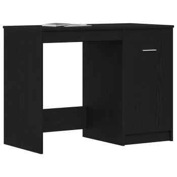 Schreibtisch Schwarz Eichen-Optik 100 x 50 x 76 cm
