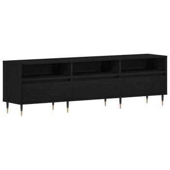 TV-Schränk 150 x 30 x 44,5 cm Schwarz Eichen-Optik