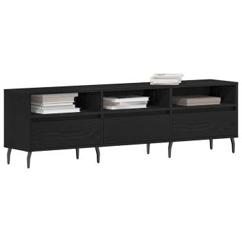 TV-Schränk 150 x 30 x 44,5 cm Schwarz Eichen-Optik