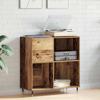 ARDEBO.de - Schallplattenschrank Altholz 85 x 38 x 89 cm Holzwerkstoff